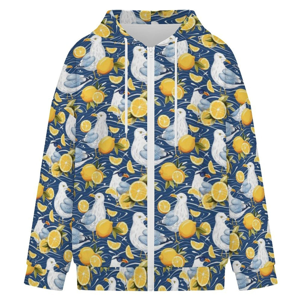 Lemon Seagull Women's Full-Zip Hoodie