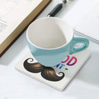 Dad Bod On Point - Ceramic Coasters (Square) Ceramic Coasters Dad Printed Offshore