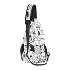 Black And White Dogs - Chest Bag