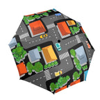 Road Map - Semi-Automatic Foldable Umbrella (Model U12) One Size Semi-Automatic Foldable Umbrella (U12)