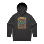 We Are All Different, But We All Swim Together Women's AS Colour Hoodie Coal Womens Hoodie animal Ocean Positivity Printed In Australia