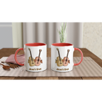 Personalised - Don't Fret - White 11oz Ceramic Mug with Colour Inside Personalised 11oz Mug customise Globally Fulfilled Music personalise