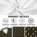 Yellow Lightning Men's Crinkle Hawaiian Shirt