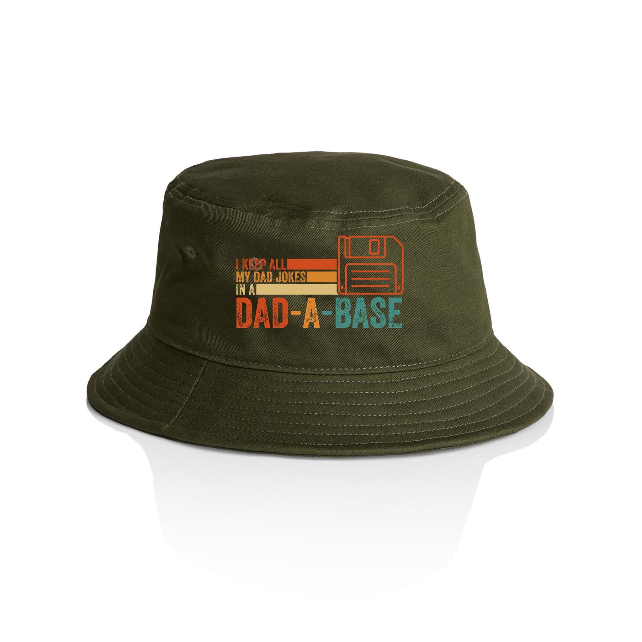 Dad-A-Base - AS Colour Bucket Hat Army One Size As Colour Bucket Hat Dad Printed In Australia