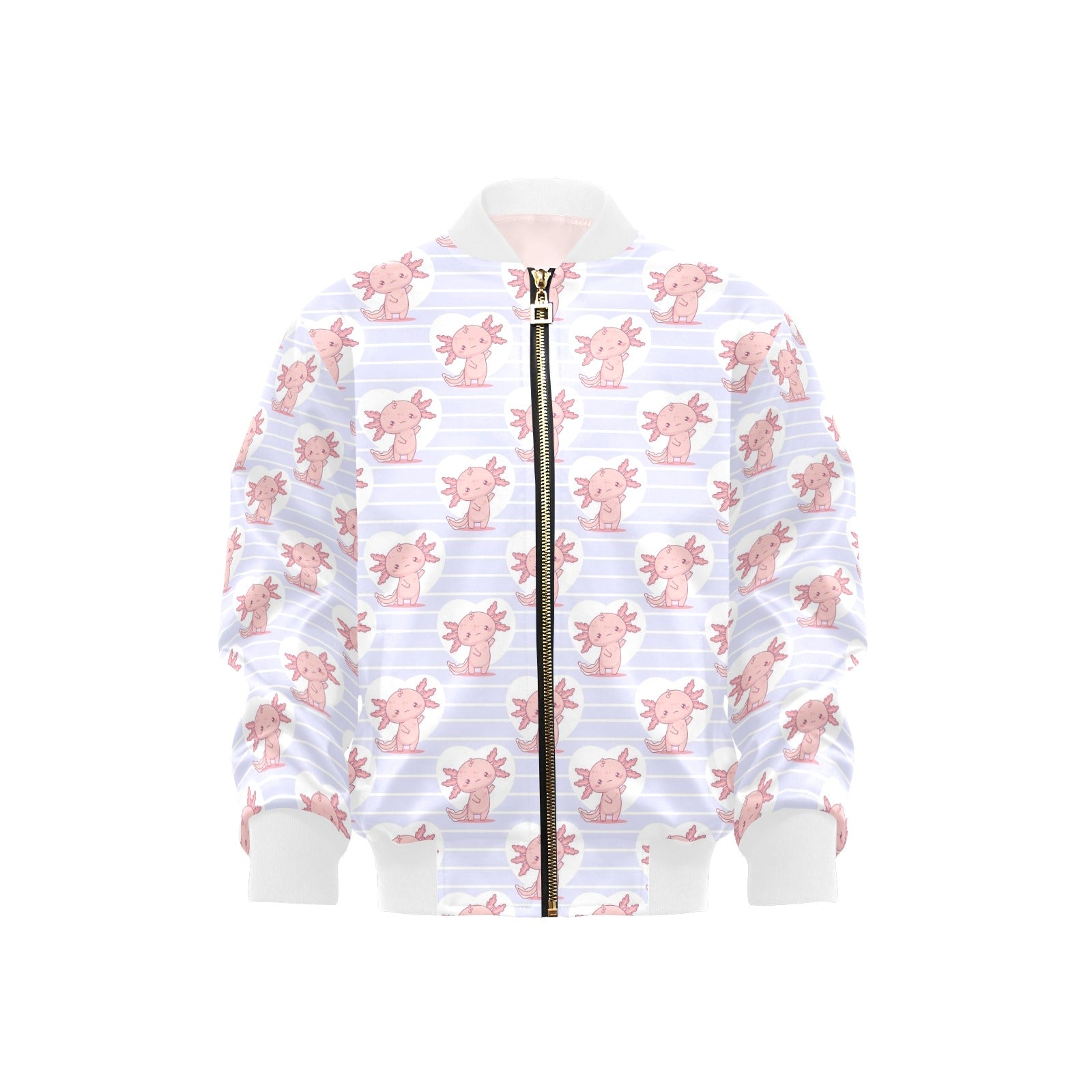 Axolotl Love Kids Bomber Jacket