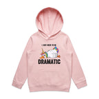 Dramatic Unicorn Goose Kid's AS Colour Hoodie Pink Kids Hoodie animal Printed In Australia