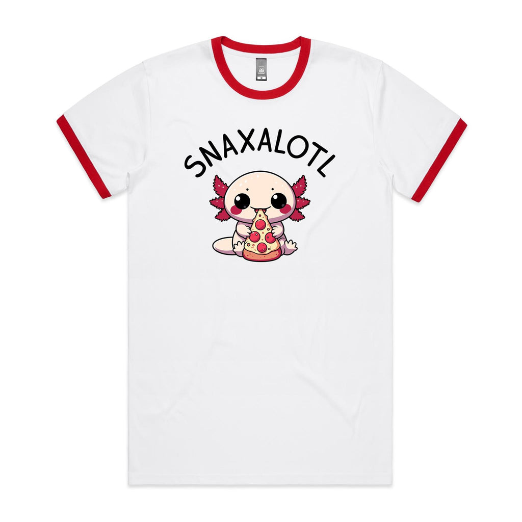 Snaxalotl, Axolotl Pizza - Staple Ringer Tee