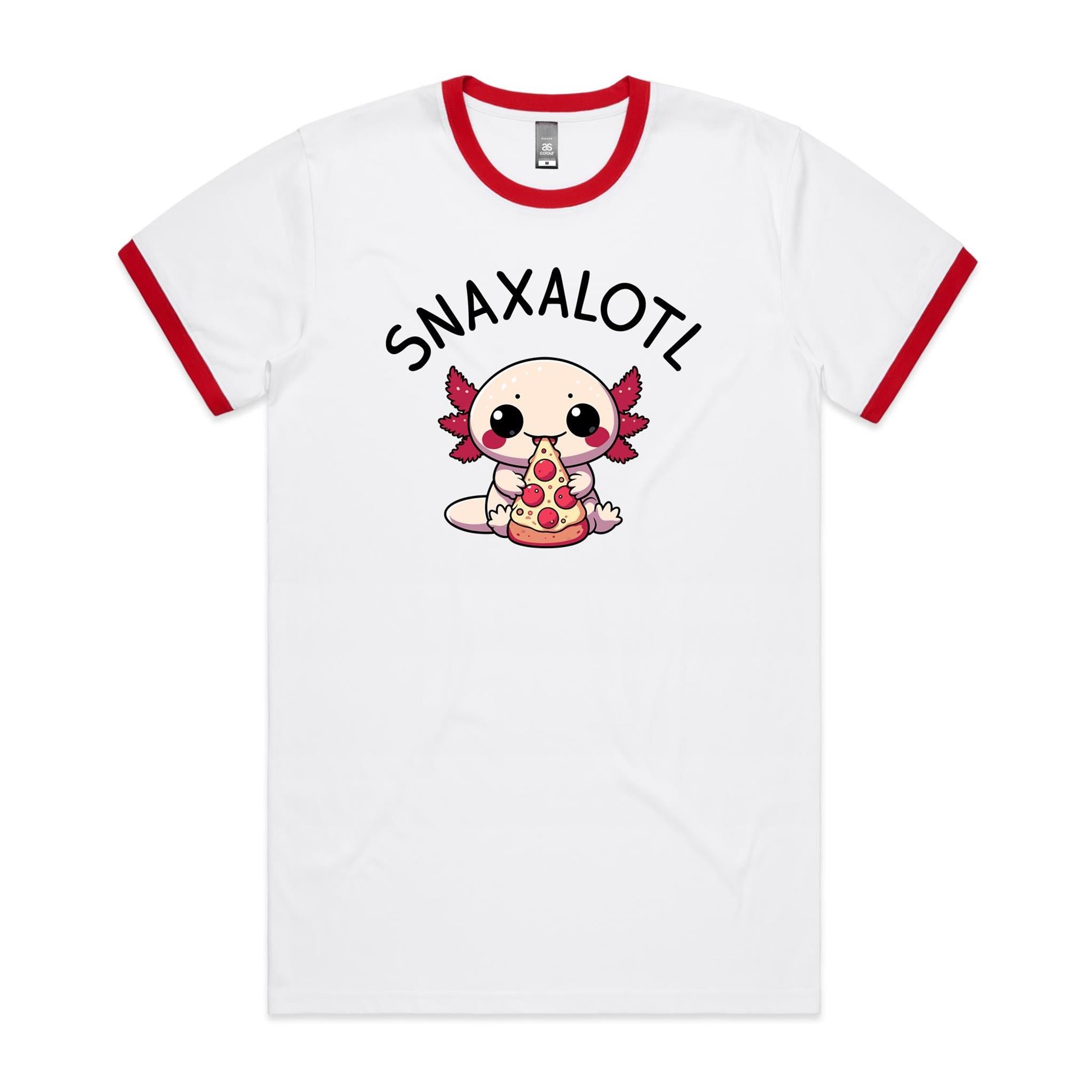Snaxalotl, Axolotl Pizza - Staple Ringer Tee