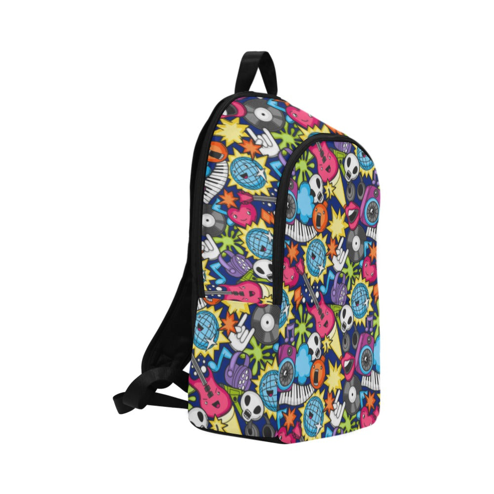 Sticker Music 2 - Fabric Backpack