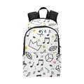Music Time Fabric Backpack One Size Fabric Backpack Music Printed Offshore