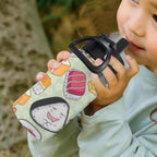 Funny Sushi 12oz Kids Water Bottle with Straw Lid
