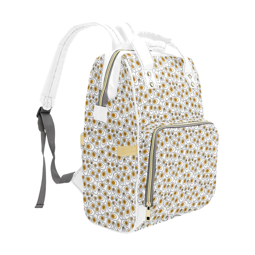 Eggs Abstract - Multi-Function Backpack, Nappy / Diaper Bag