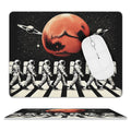 Astronaut Zebra Crossing Leather Mouse Pad white One size Leather Mouse Pad Music Printed Offshore Space