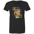 Retro Christmas Cards - Womens T-shirt