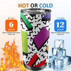 Graphic 80's - 20oz Mobile Tumbler with Lid (Black Lock)