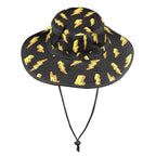Lightning Bolts Wide Brim Bucket Hat Wide Brim Bucket Hat comic Printed Offshore