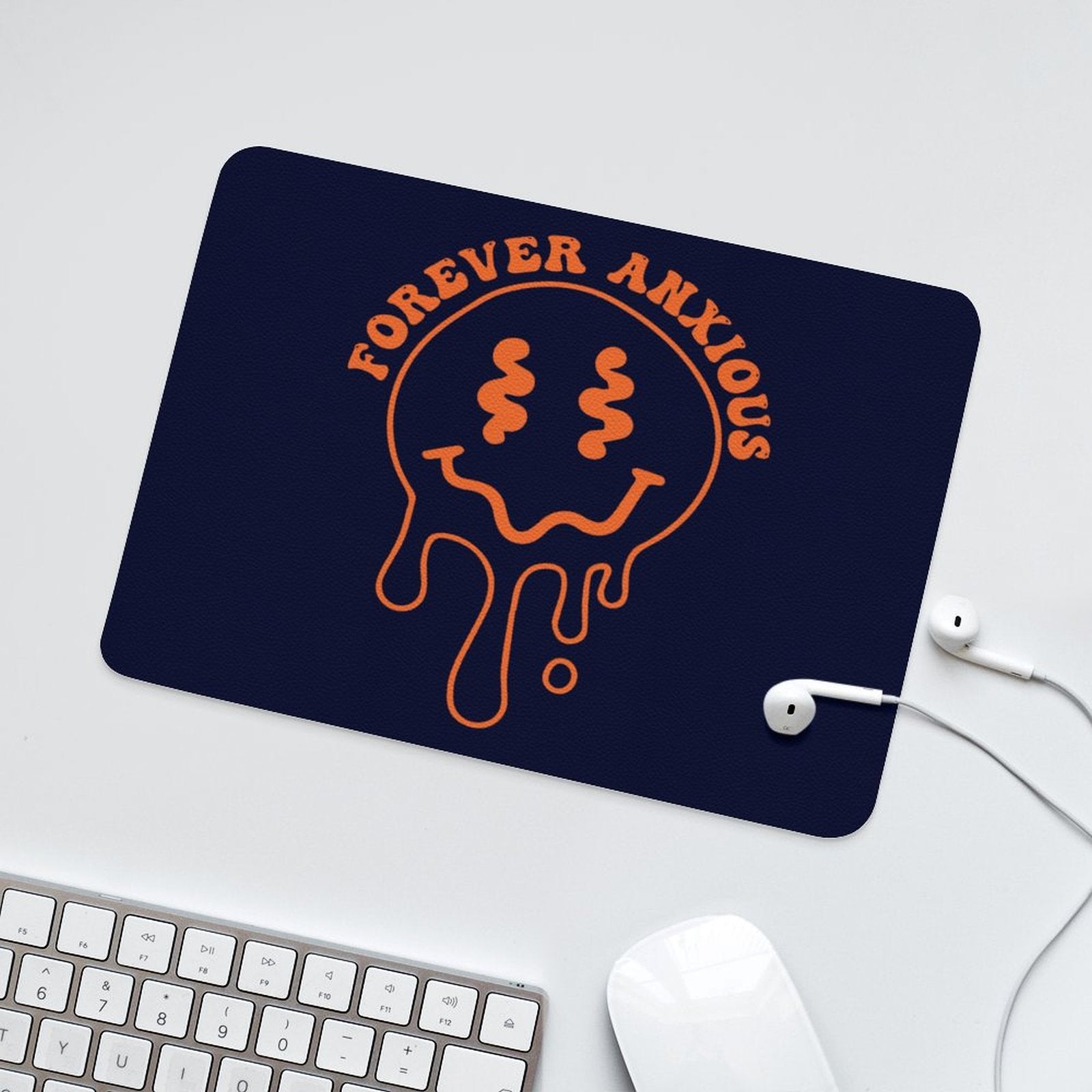 Forever Anxious Leather Mouse Pad Leather Mouse Pad Printed Offshore