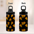 Pizzas - Kids Water Bottle with Chug Lid (12 oz) Kids Water Bottle with Chug Lid Food Printed Offshore