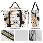 Cute Cartoon Cats Duffle Bag-Simple (Model 1715) Duffle Bag-Simple (1715)
