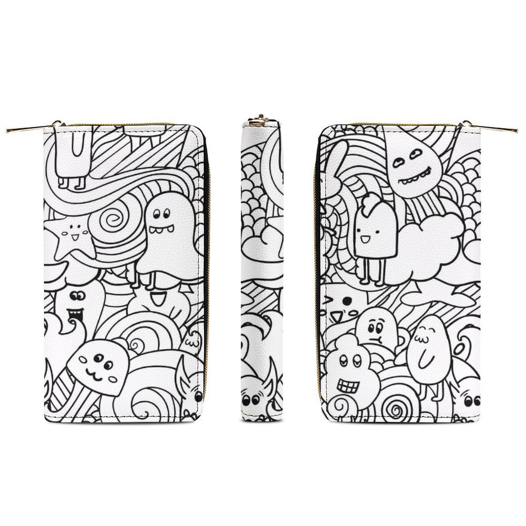 Black And White Creatures -  PU Leather Wallet