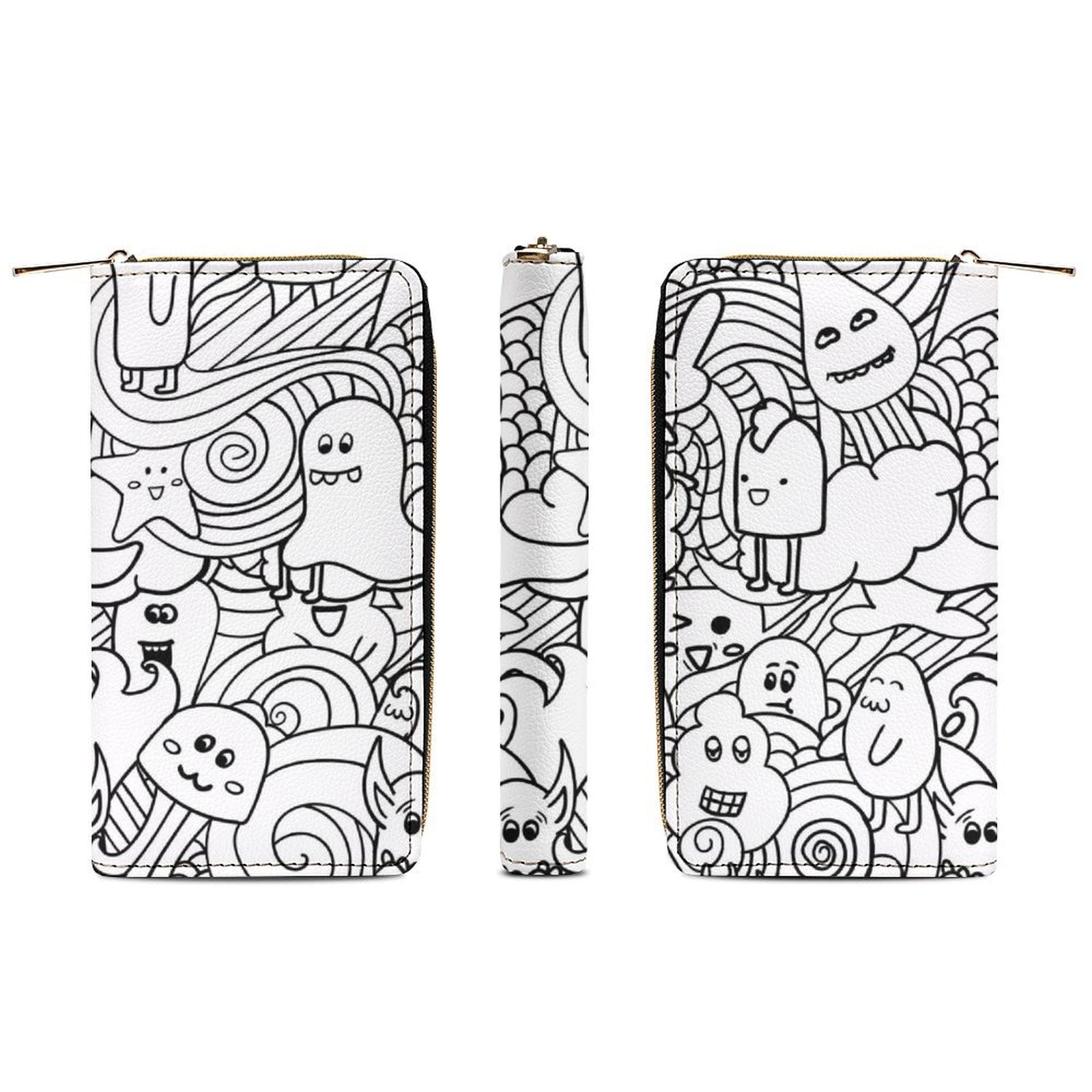 Black And White Creatures -  PU Leather Wallet