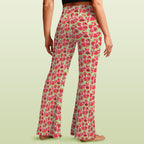 Busy Watermelon High Waist Crossover Tummy Control Flare Leggings