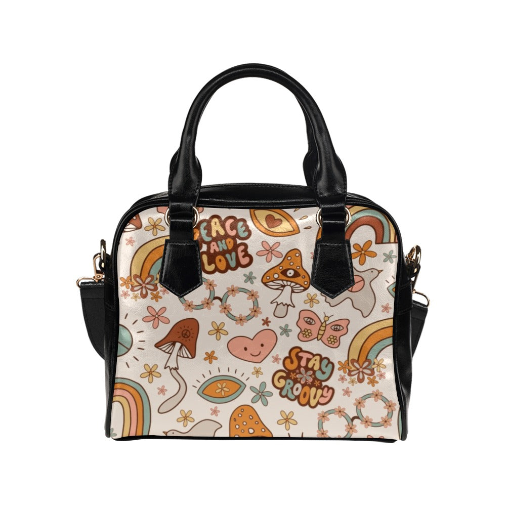 Peace And Love Shoulder Handbag