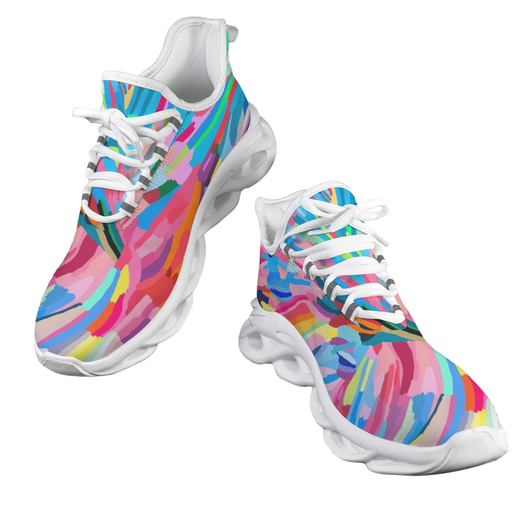 Brushstrokes Women's Twisted Sole Sneakers