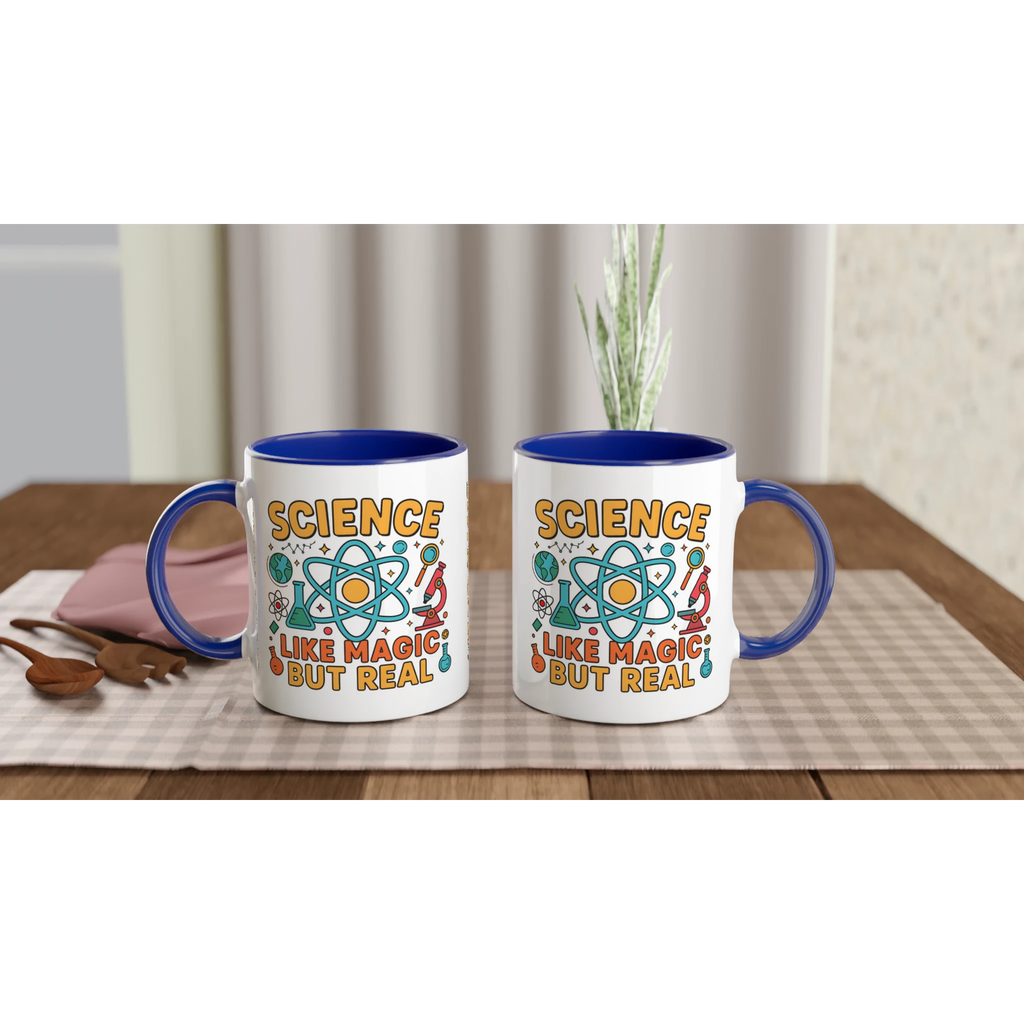 Personalised - Science, Like Magic But Real - 11oz Ceramic Mug Personalised 11oz Mug Globally Fulfilled Science