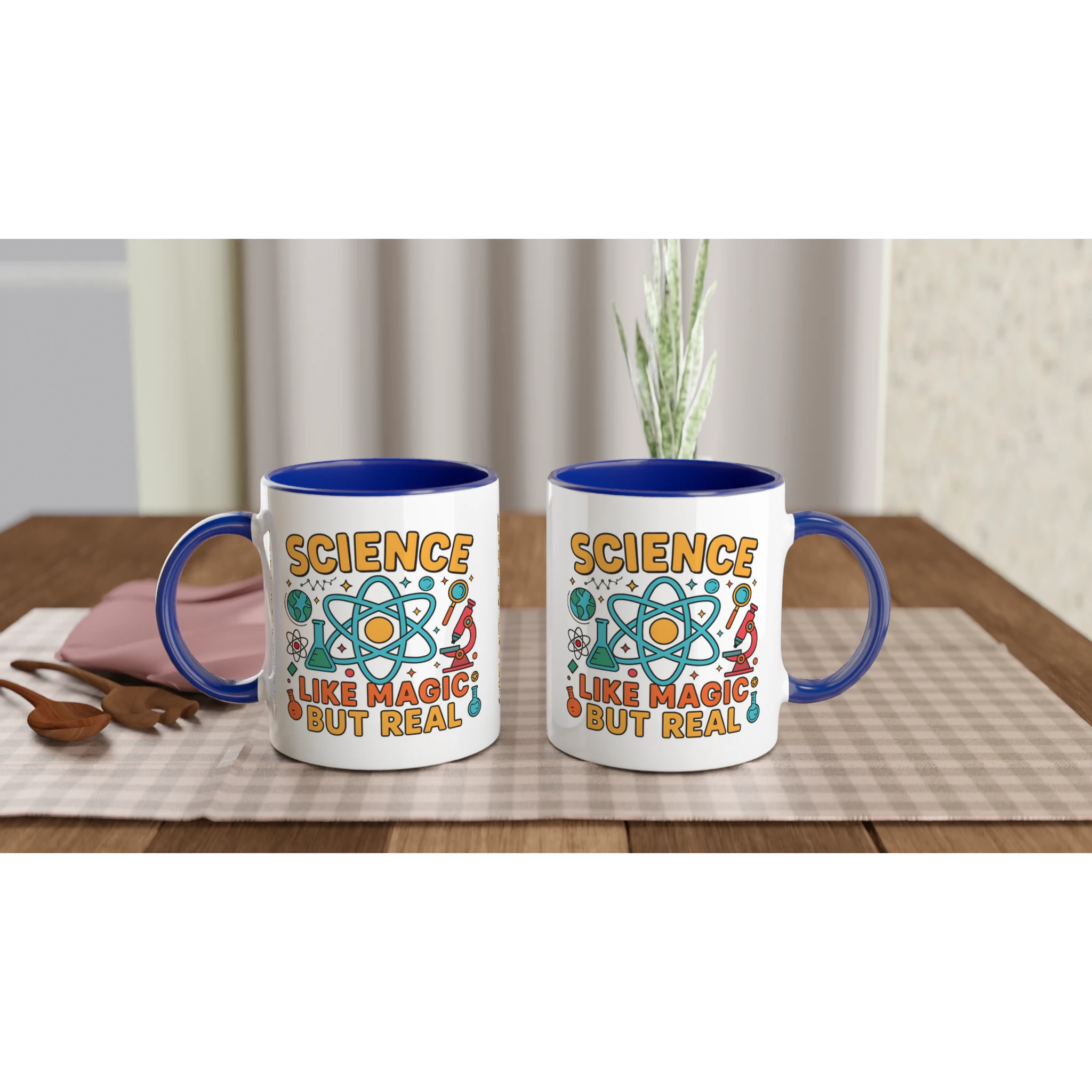 Personalised - Science, Like Magic But Real - 11oz Ceramic Mug Personalised 11oz Mug Globally Fulfilled Science