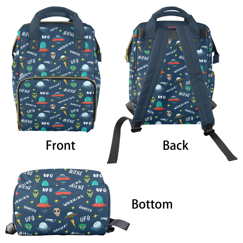 UFO's And Aliens Multi-Function Backpack, Nappy / Diaper Bag Multi-function Backpack, Nappy / Diaper Bag Printed Offshore Sci Fi