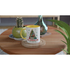 All Booked For Christmas White 11oz Ceramic Mug with Color Inside Colour 11oz Mug