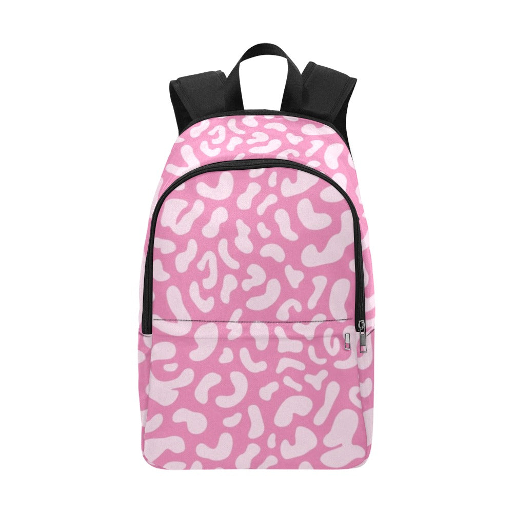Pink Leopard - Fabric Backpack