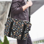 Eyes On Black Duffle Bag-Simple (Model 1715) Duffle Bag-Simple (1715)