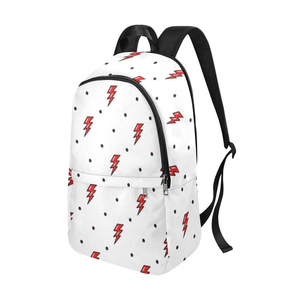 Red Lightning - Fabric Backpack