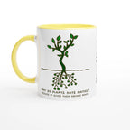 Personalised - Square Roots - White 11oz Ceramic Mug White 11oz Ceramic Mug with Color Inside Ceramic Yellow Personalised 11oz Mug customise Globally Fulfilled Maths personalise Plants Science