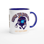 Personalise - Keeping The Blues Alive - White 11oz Ceramic Mug Personalised Mug customise Globally Fulfilled Music personalise