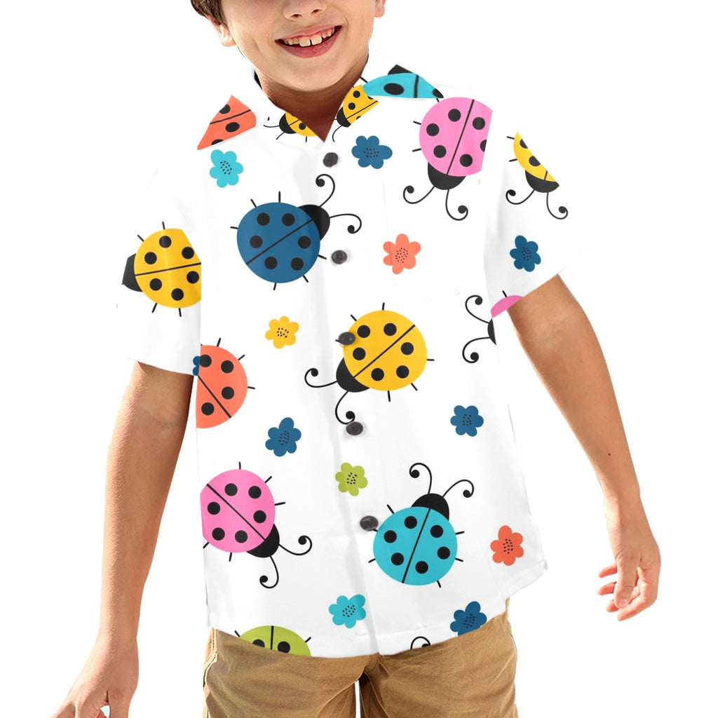 Ladybugs - Junior Kids Hawaiian Shirt