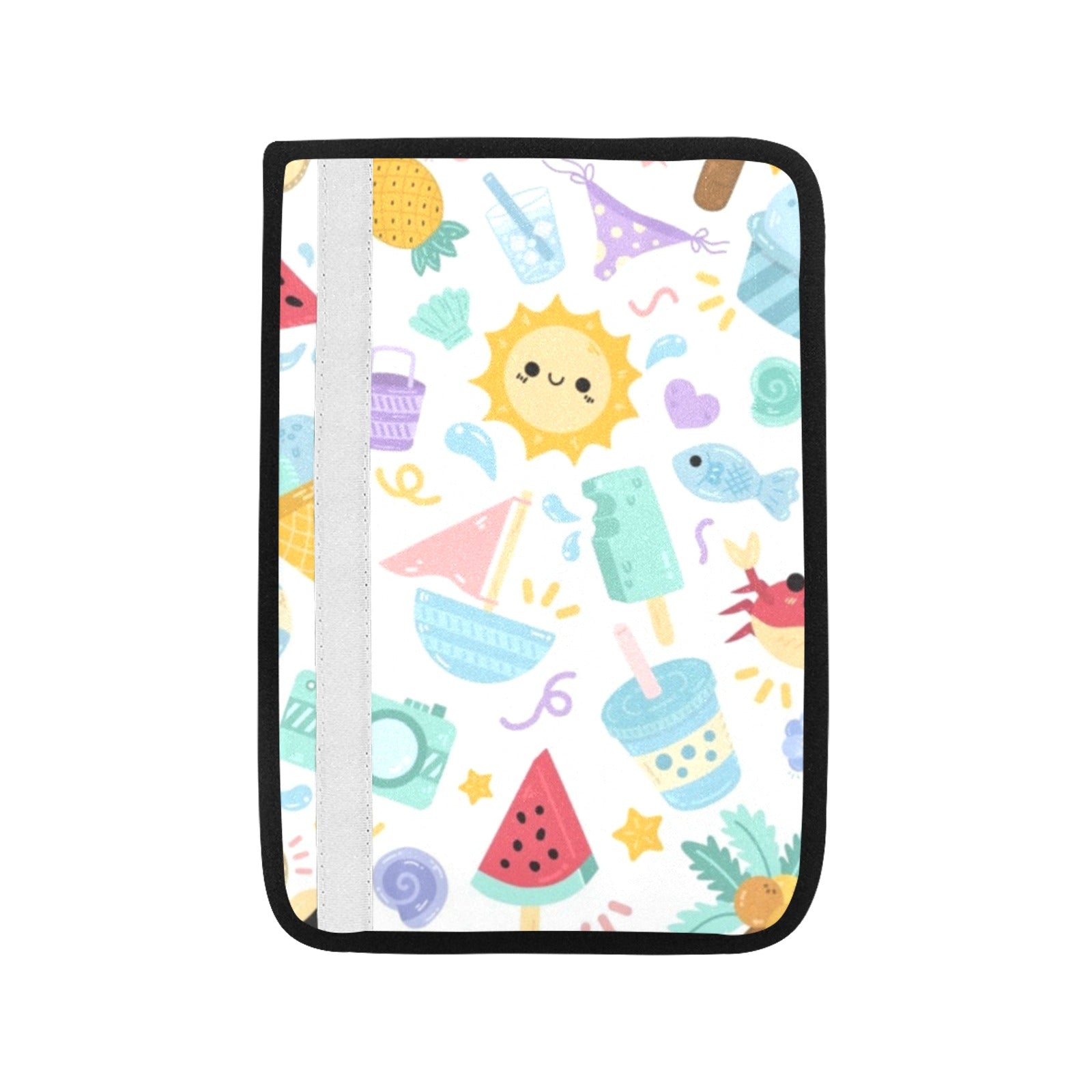 Summer Fun Car Seat Belt Cover 7''x10'' (Pack of 2) Car Seat Belt Cover 7x10 (Pack of 2) Printed Offshore Summer