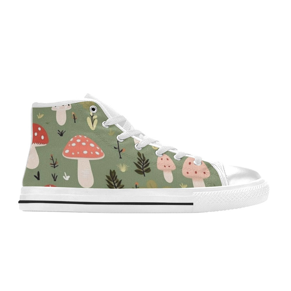 Toadstools - Men's High Top Canvas Shoes