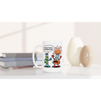 Personalised I Think You're Overreacting Chemistry White 15oz Ceramic Mug Personalised 15oz Mug Printed Offshore Science