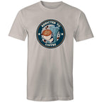 Addicted To Coffee - Mens T-Shirt Light Grey Mens T-shirt Coffee Printed In Australia