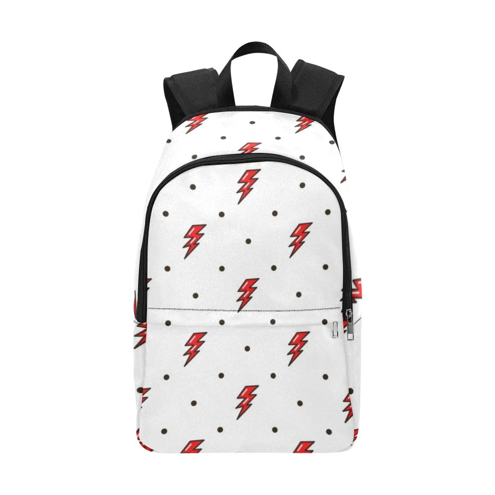 Red Lightning - Fabric Backpack