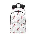 Red Lightning Fabric Backpack One Size Fabric Backpack comic Printed Offshore
