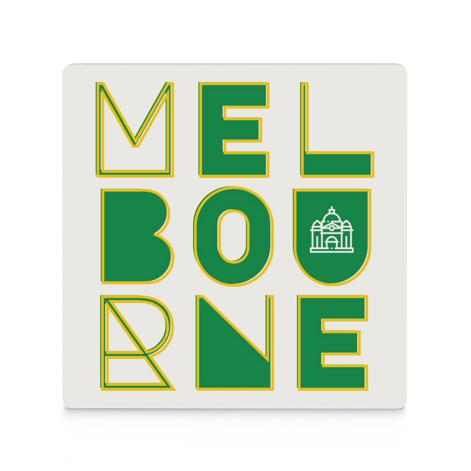 Melbourne - Ceramic Coasters (Square) Ceramic Coasters Printed Offshore