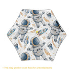 Astronauts And Rocket Ships Kids Safe Round Corner Umbrella
