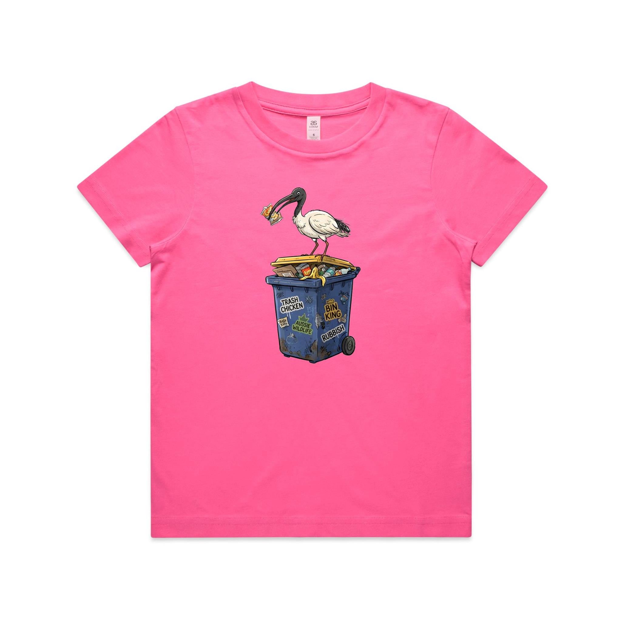 Bin Chicken Australian Ibis Kids AS Colour T-shirt