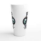 Bird Nerd - White Latte 17oz Ceramic Mug Latte Mug animal Globally Fulfilled