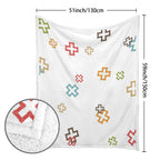 Plus And X - Double-Layer Fleece Blanket 51"x59"