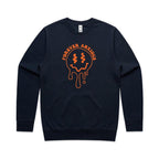 Forever Anxious - AS Colour Stencil Crew Sweatshirt Navy Sweatshirt Printed In Australia